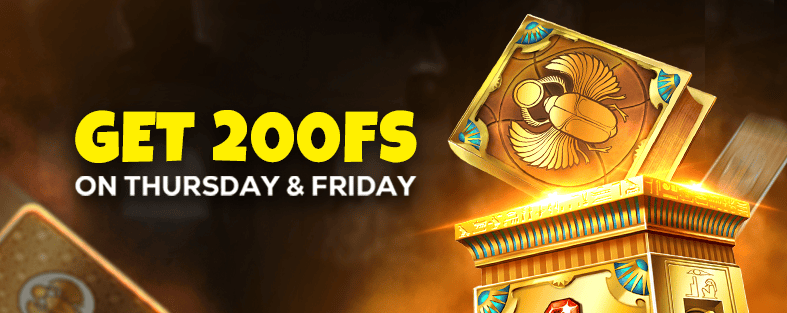 Goldenbet Casino United Kingdom Thursday and Friday promo offering 200 FS with activate bonus button