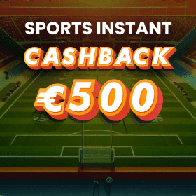 Sports instant cashback €500 promotion at Goldenbet Casino United Kingdom with claim button
